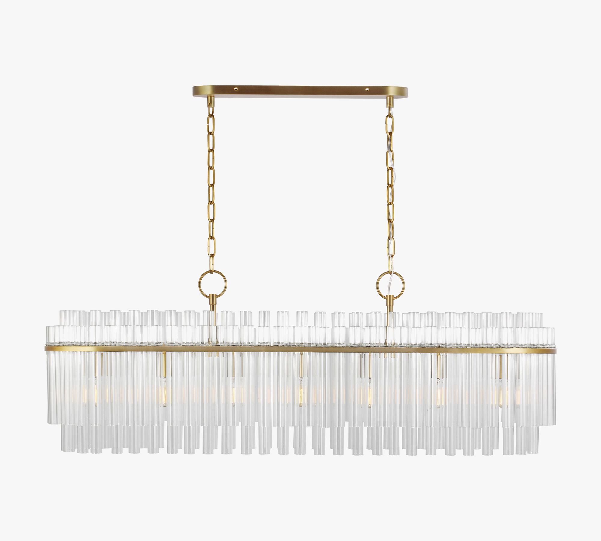 Scarlett Linear Glass Chandelier 48"