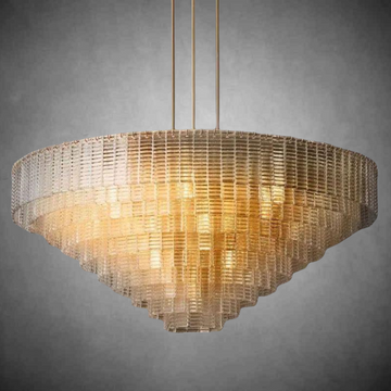 Siren Clear Round Chandelier 65"