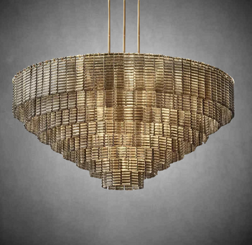 Siren Smoke Round Chandelier 41"