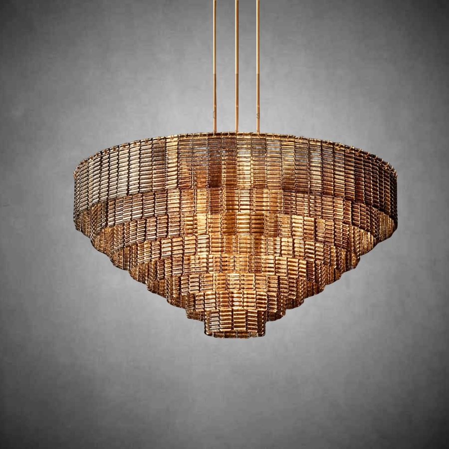 Siren Smoke Round Chandelier 52"