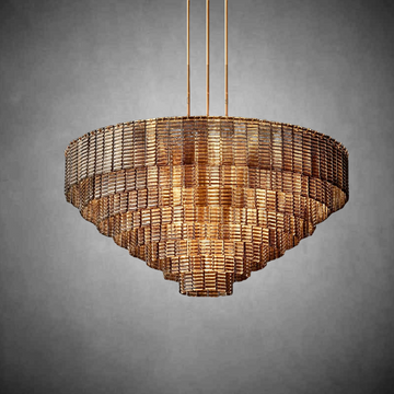 Siren Smoke Round Chandelier 52"