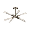 Solitude LED Semi Flush Mount Ceiling Light in Antique Nickel (Large).