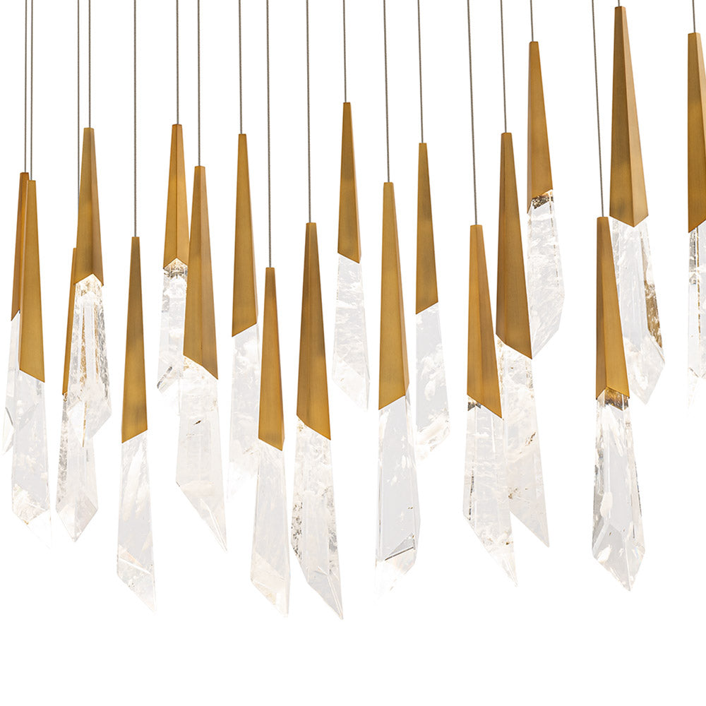 Solitude Linear LED Multi Pendant Light in Detail.