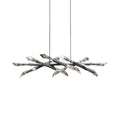 Solitude Linear LED Pendant Light in Antique Nickel.