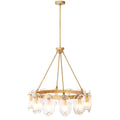 Eichholtz Sublime 12-Light Chandelier with Free-Form Beveled Glass Shades