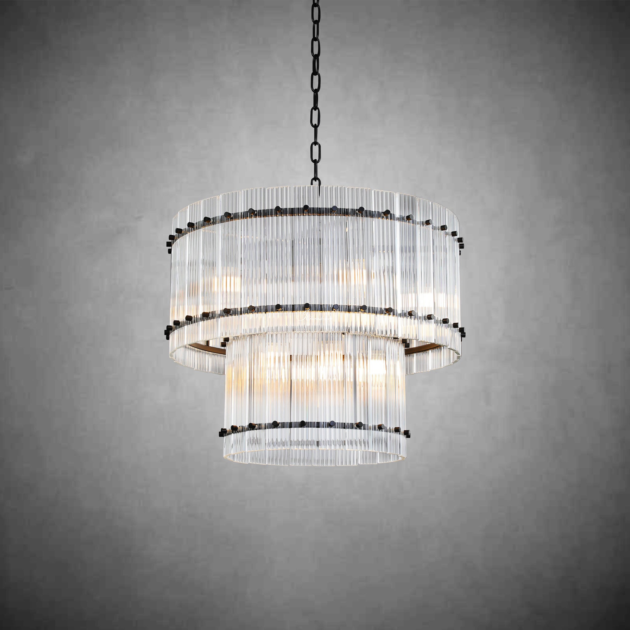 Sun Marco 2-Tier Round Chandelier 37"