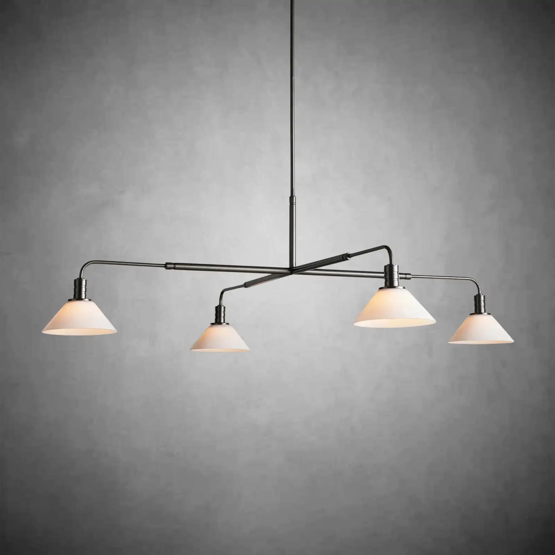 Theron Glass Round Chandelier 30'' 52''