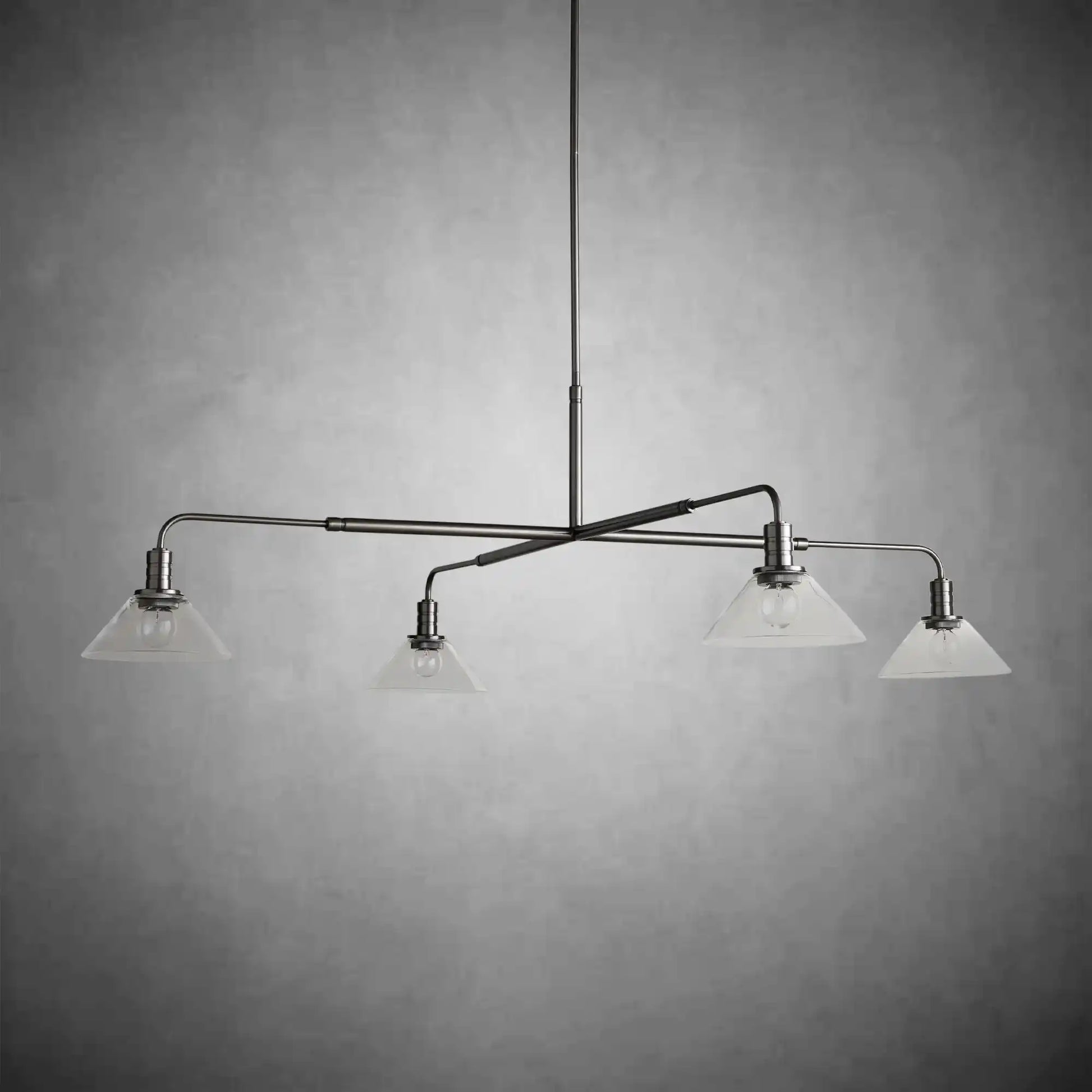 Theron Glass Round Chandelier 30'' 52''