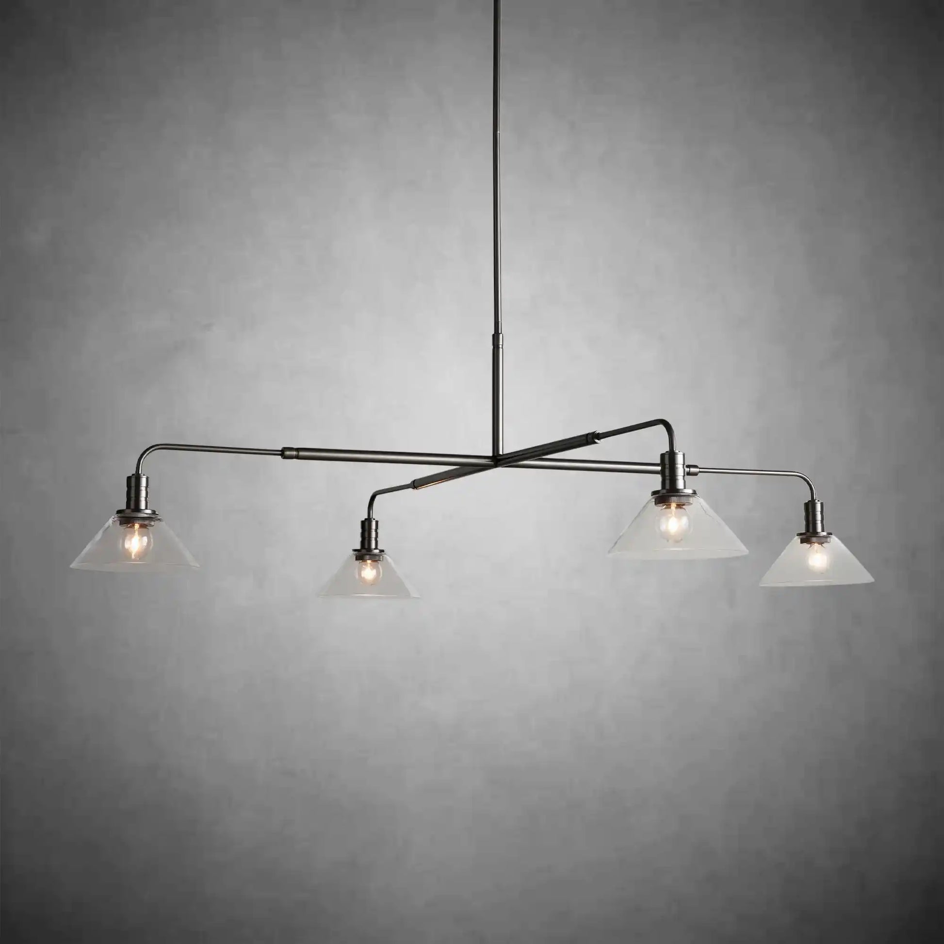 Theron Glass Round Chandelier 30'' 52''