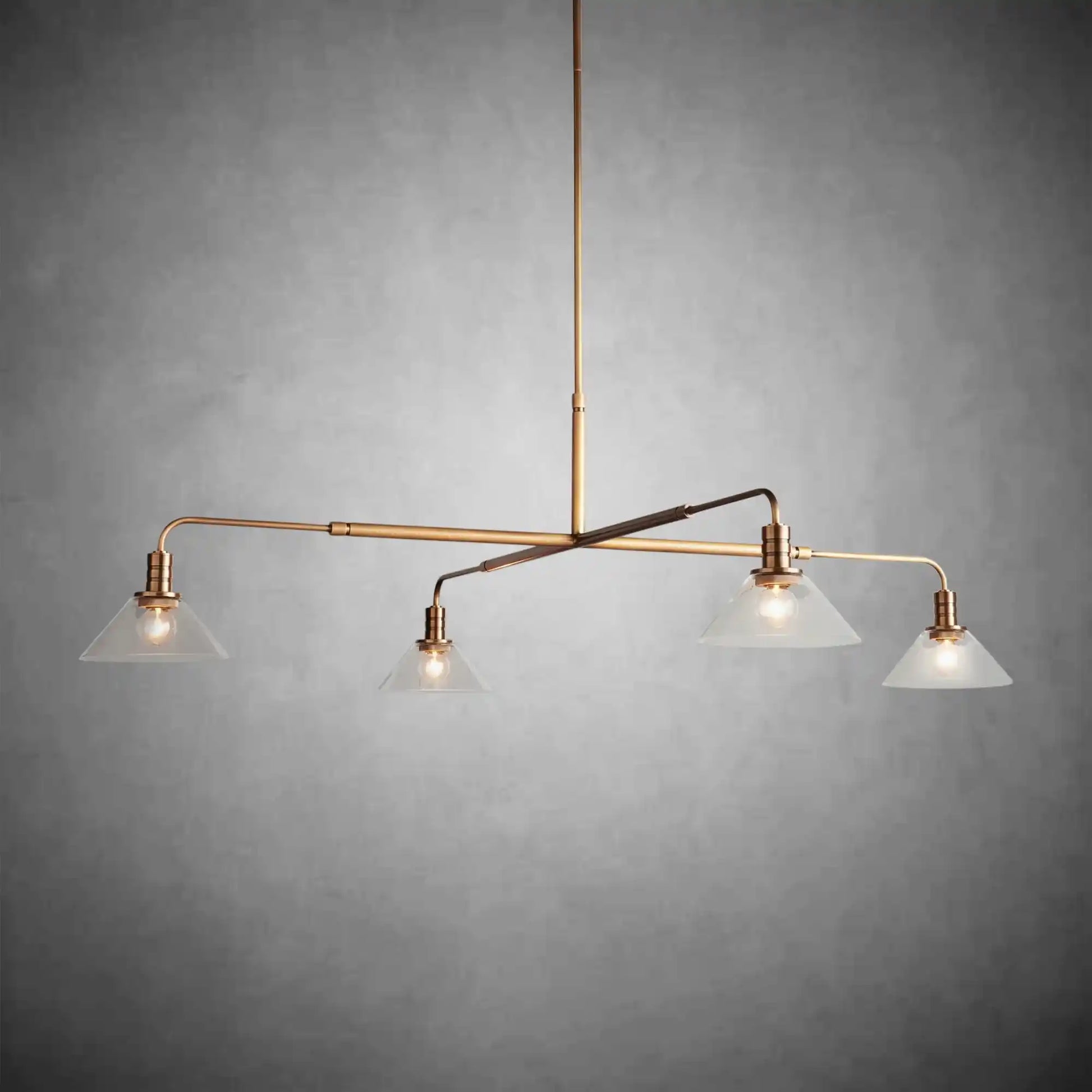 Theron Glass Round Chandelier 30'' 52''