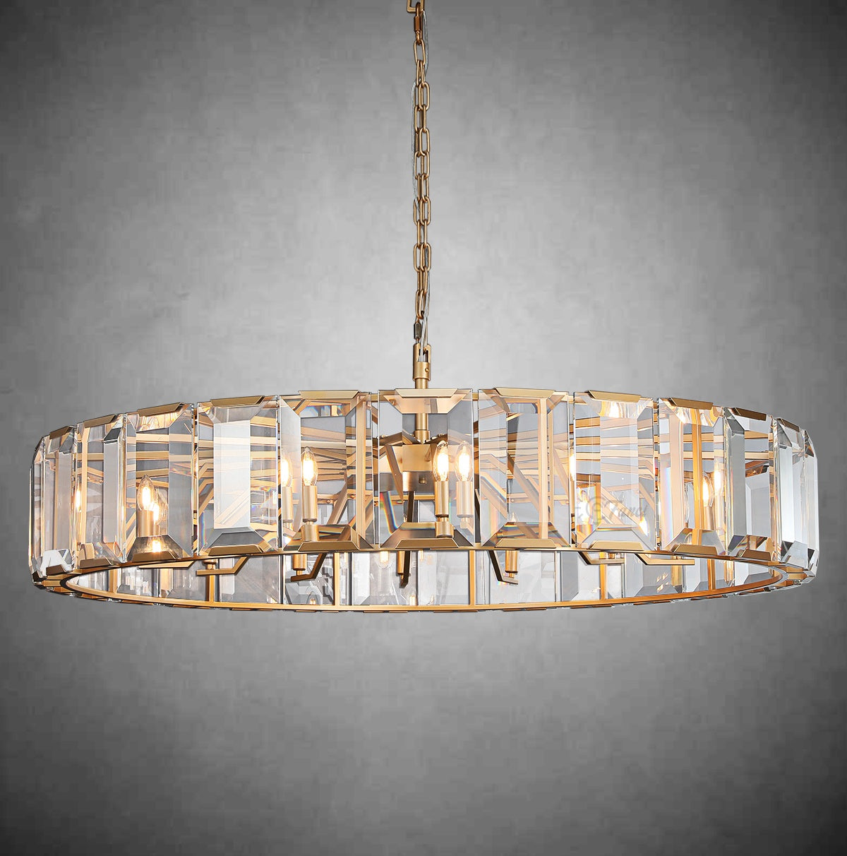 Harley Modern Round Crystal Chandelier for Dinning Table Living Room