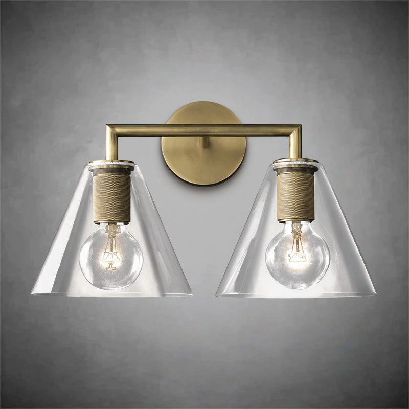 Utilitaire Funnel Shade Double Sconce