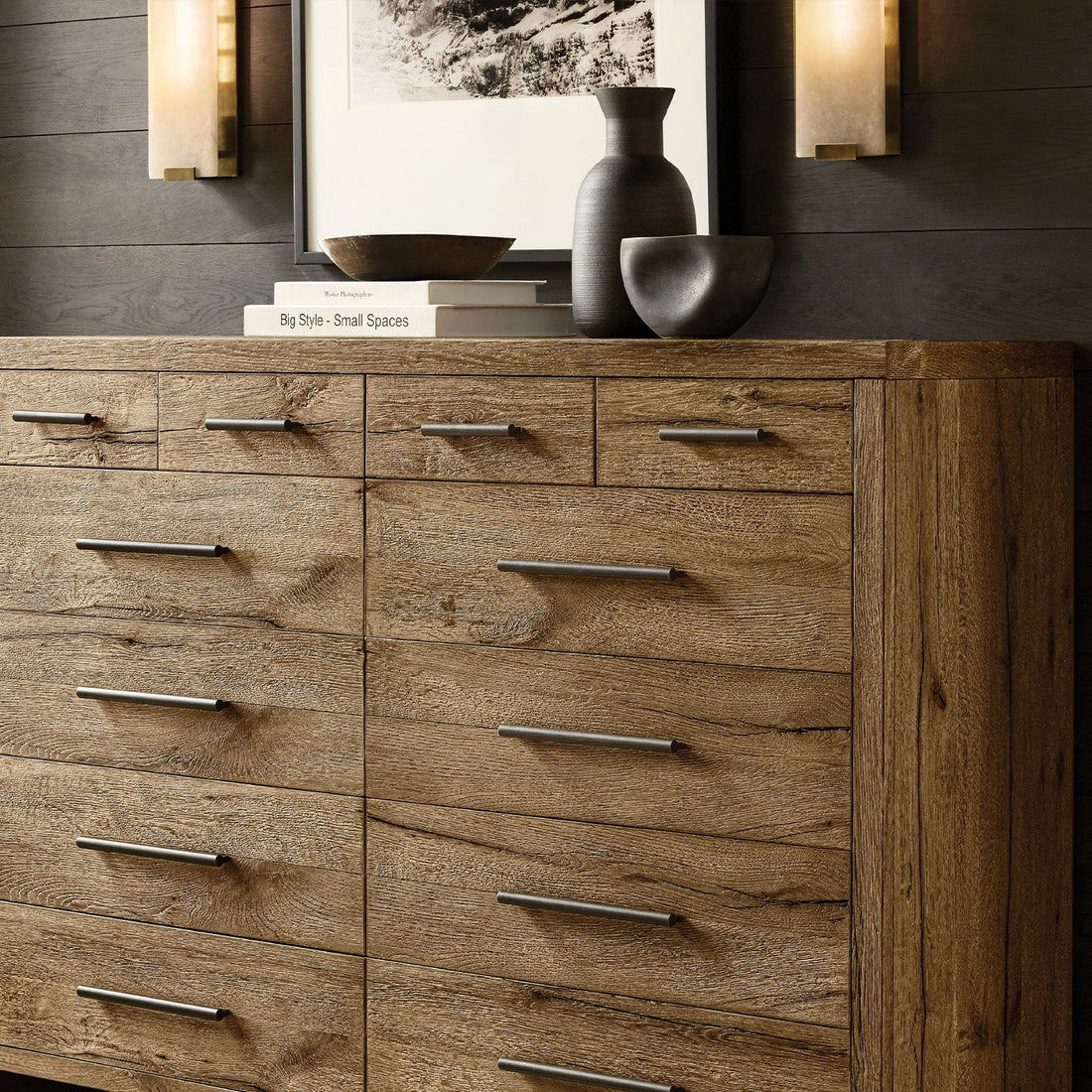 Visual Hand-Carved Alabaster Sconce