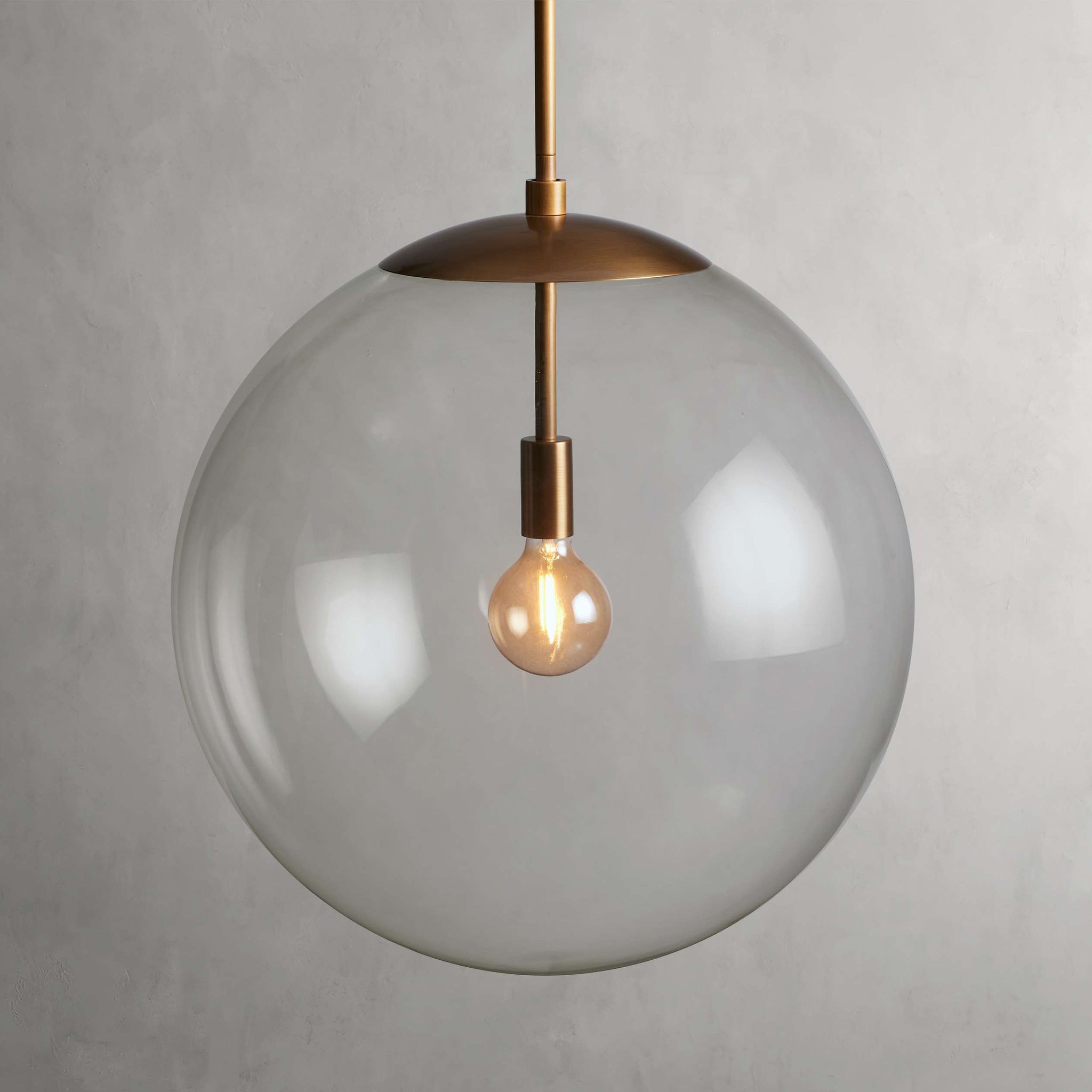 Wescott XL Globe Pendant with Rod