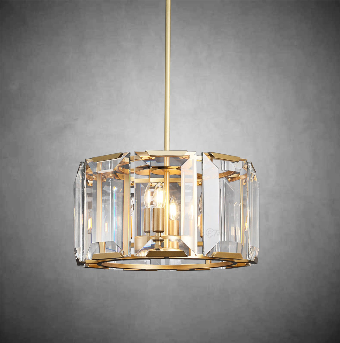 Harley Modern Round Crystal Chandelier for Dinning Table Living Room