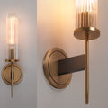 Janet Cylinder Modernist Brass Sconce Lights Wall Sconce J-CHANDELIER