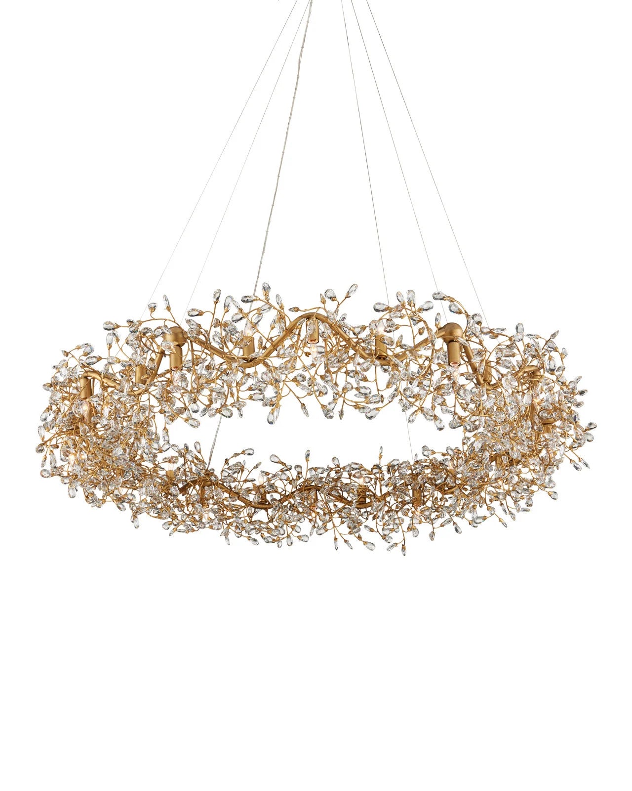 Crystal Bud Grande Ring Chandelier