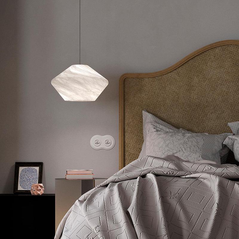 Alabaster Popular Pendant Light, Simple Bedside Pendant Light