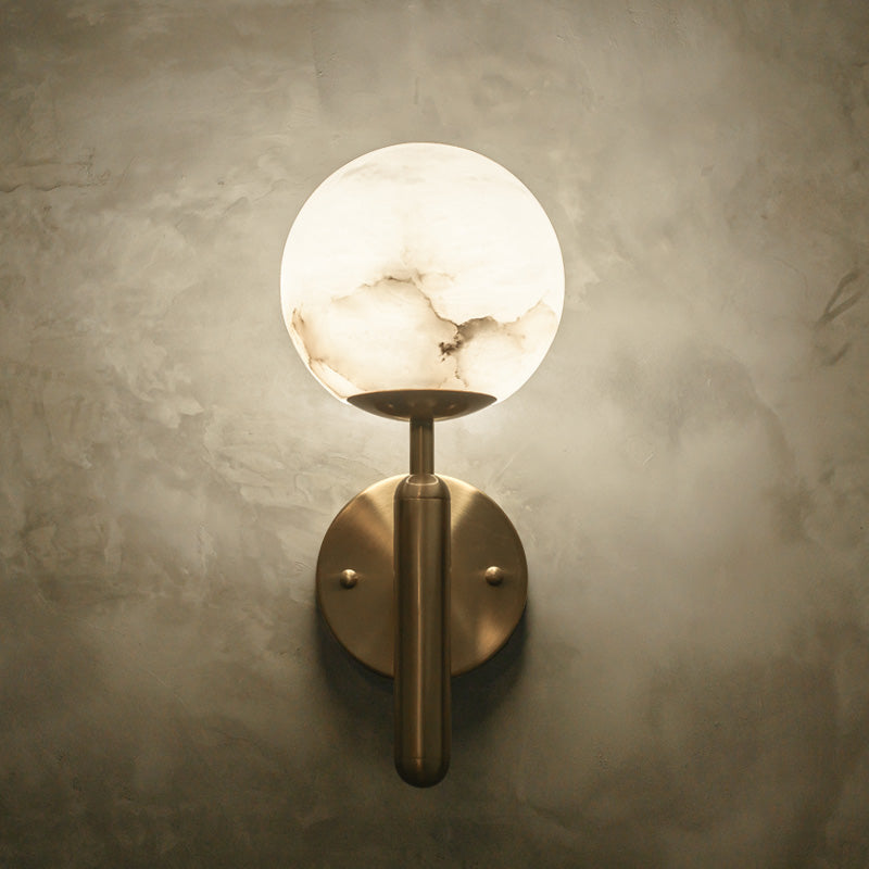 Hiral Alabaster Global Sconce, Room Bedside Wall Light