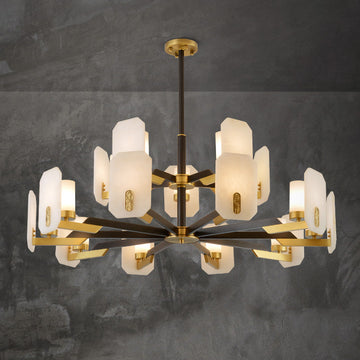 Janine marble Round chandelier