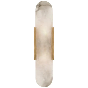 Kelley Elongated Alabaster Wall Sconce, Home Decor Sconce